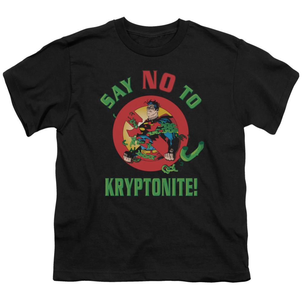 Superman Say No To Kryptonite Youth 18/1 100% Cotton SS T