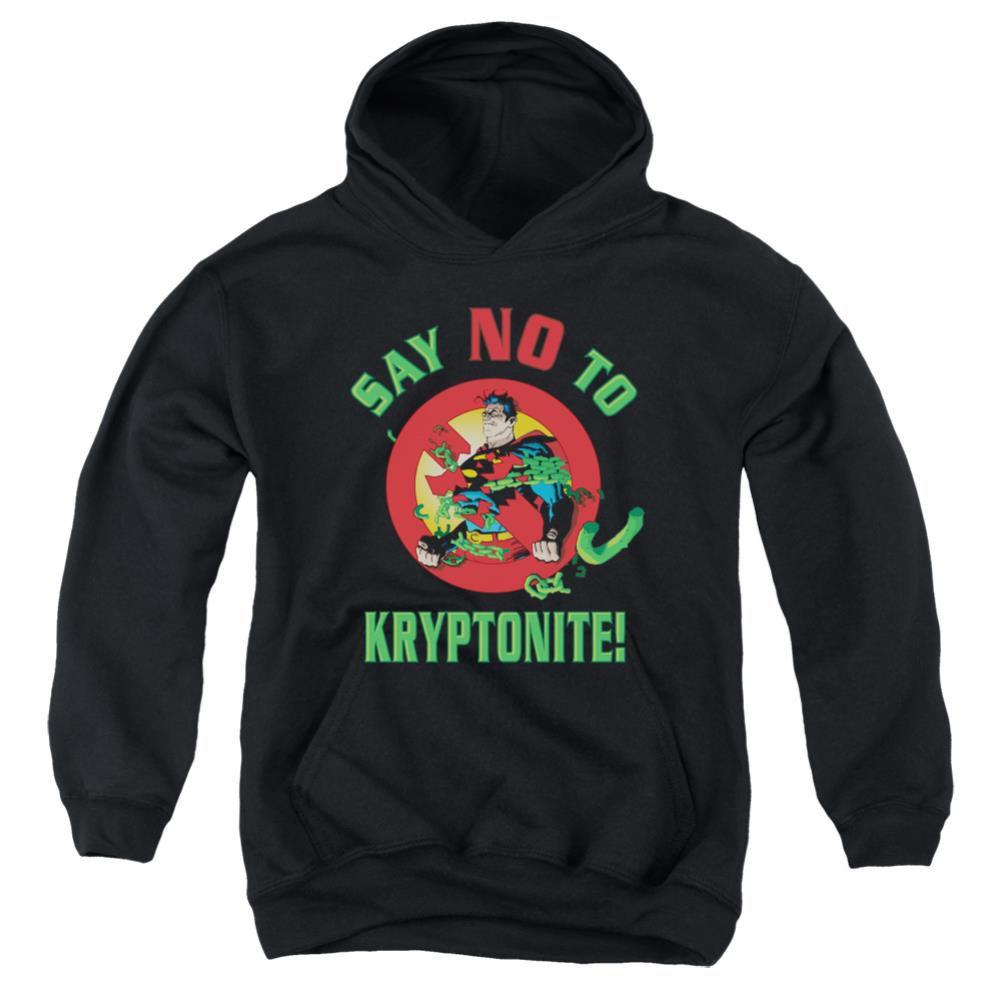 Superman Say No To Kryptonite Youth Cotton Poly Pull-Over Hoodie