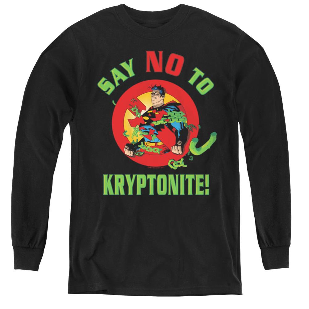 Superman Say No To Kryptonite Youth LS T