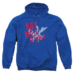 Superman Say No To Thugs Men's Pull-Over 75 25 Poly Hoodie