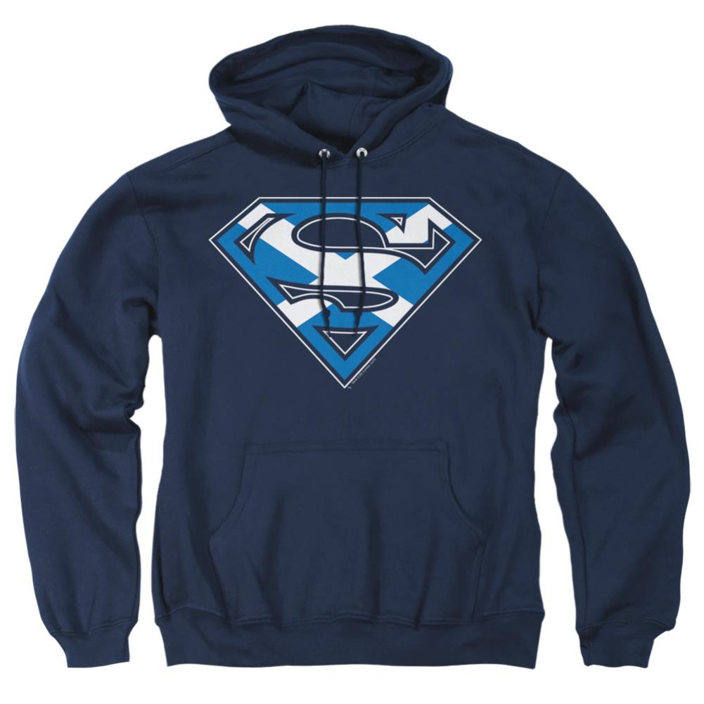 Superman Scottish Shield Men's Pull-Over 75 25 Poly Hoodie