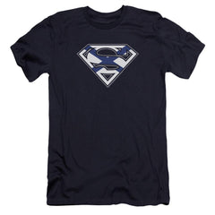 Superman Scottish Shield Men's Ultra-Soft 30/1 Cotton Slim SS T