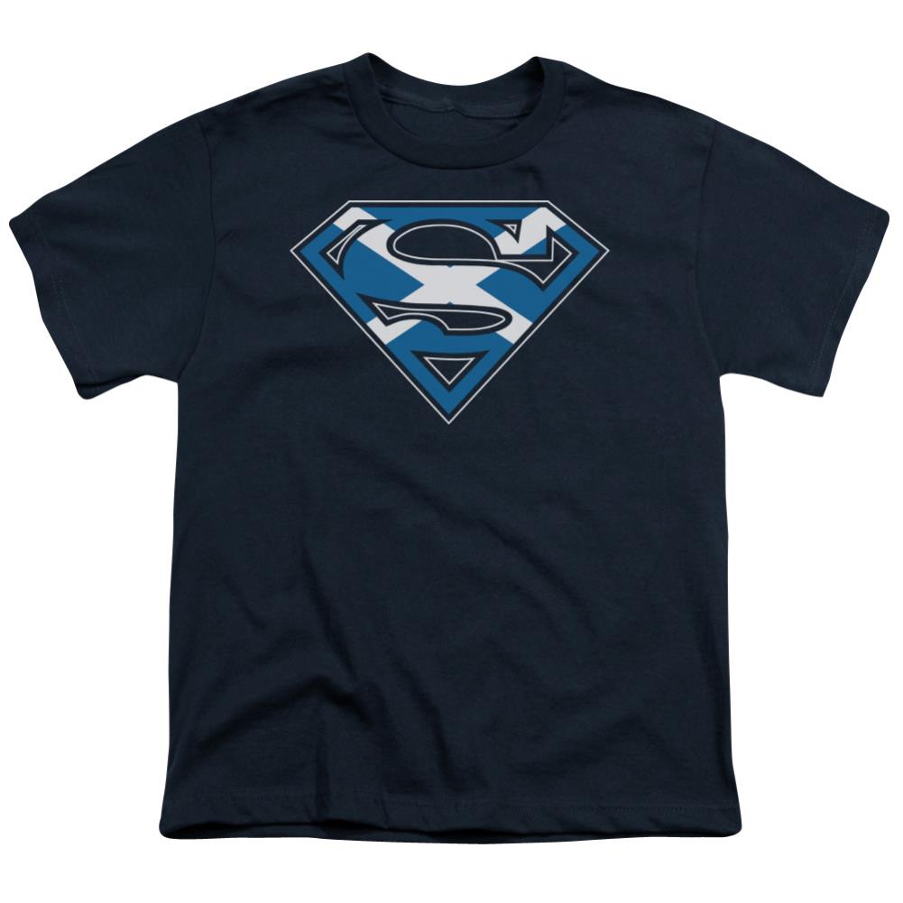 Superman Scottish Shield Youth 18/1 100% Cotton SS T