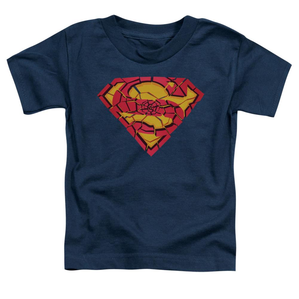 Superman Shattered Shield Toddler 18/1 Cotton SS T