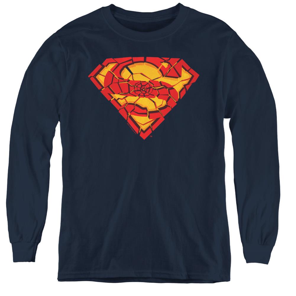 Superman Shattered Shield Youth LS T