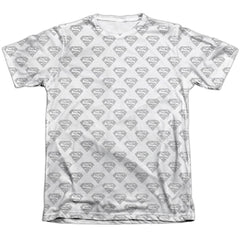 Superman Shields All Over Men's Regular Fit Poly Cotton SS T
