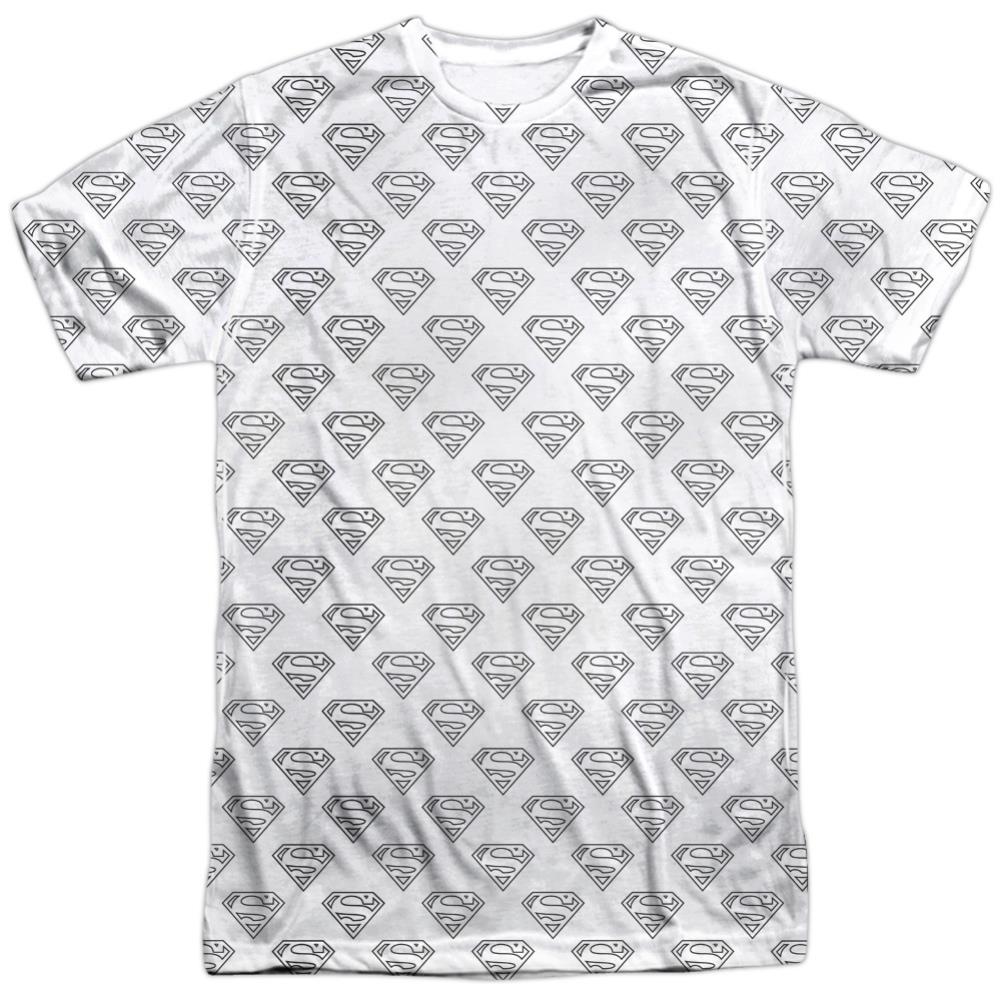 Superman Shields All Over Men's Regular Fit Polyester SS T