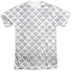 Superman Shields All Over Men's Regular Fit Polyester SS T
