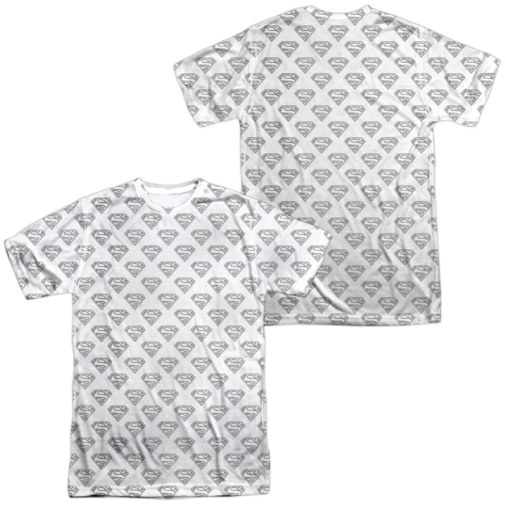 Superman Shields All Over Men's Regular Fit Polyester SS T