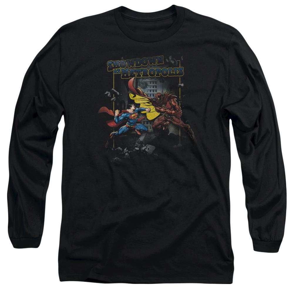 Superman Showdown Men's 18/1 Cotton LS T