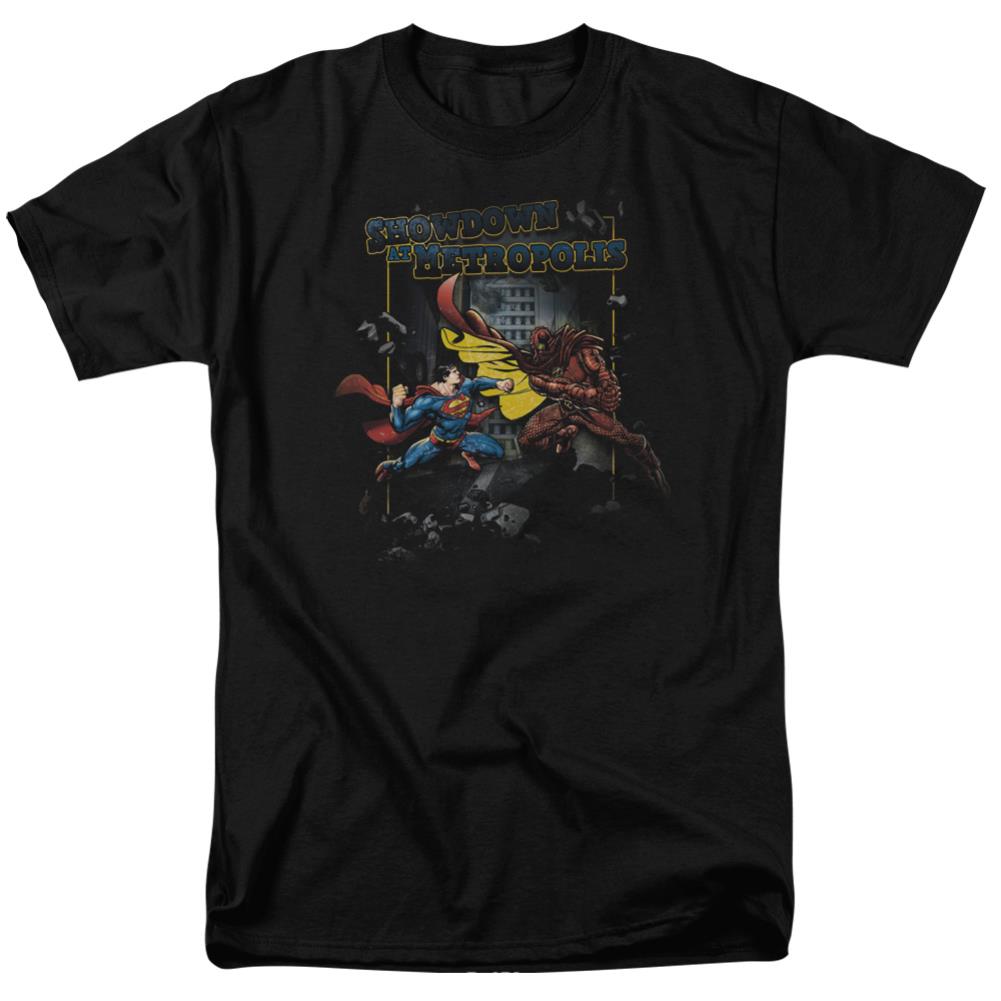Superman Showdown Men's 18/1 Cotton SS T