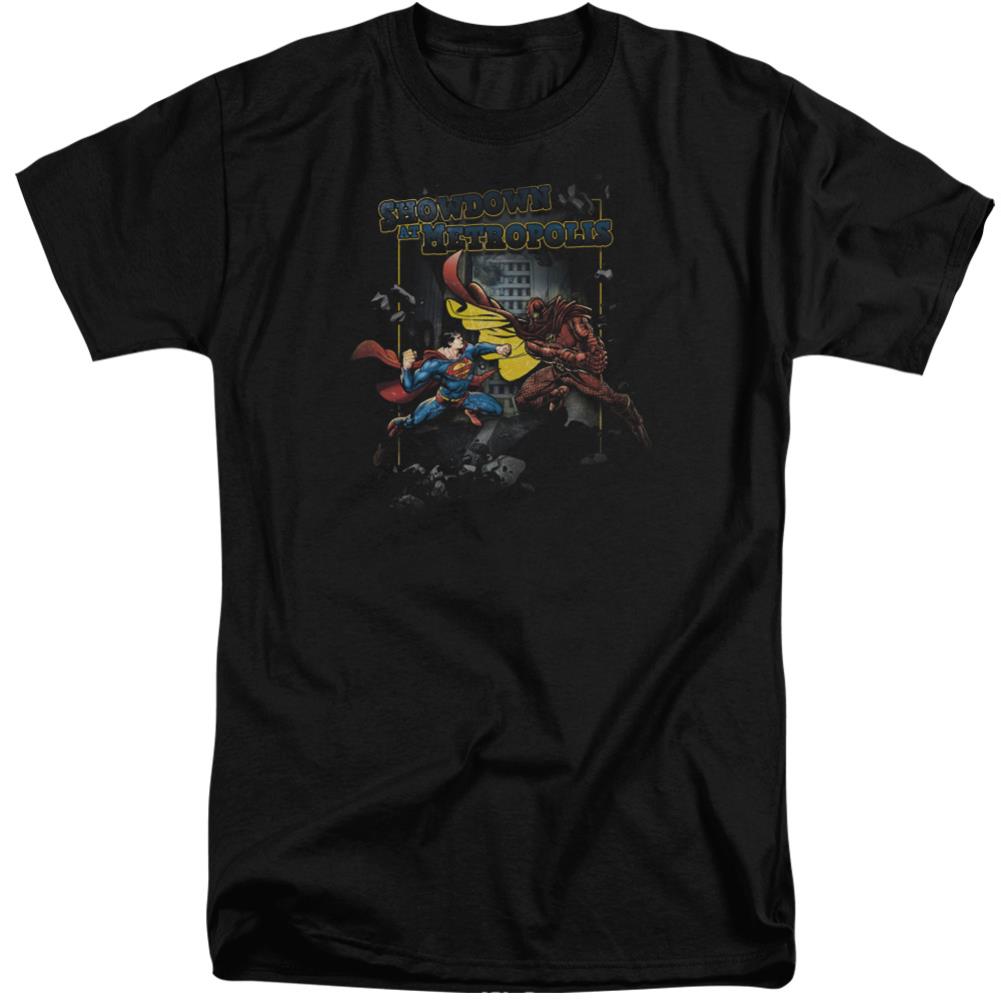 Superman Showdown Men's 18/1 Tall Cotton SS T