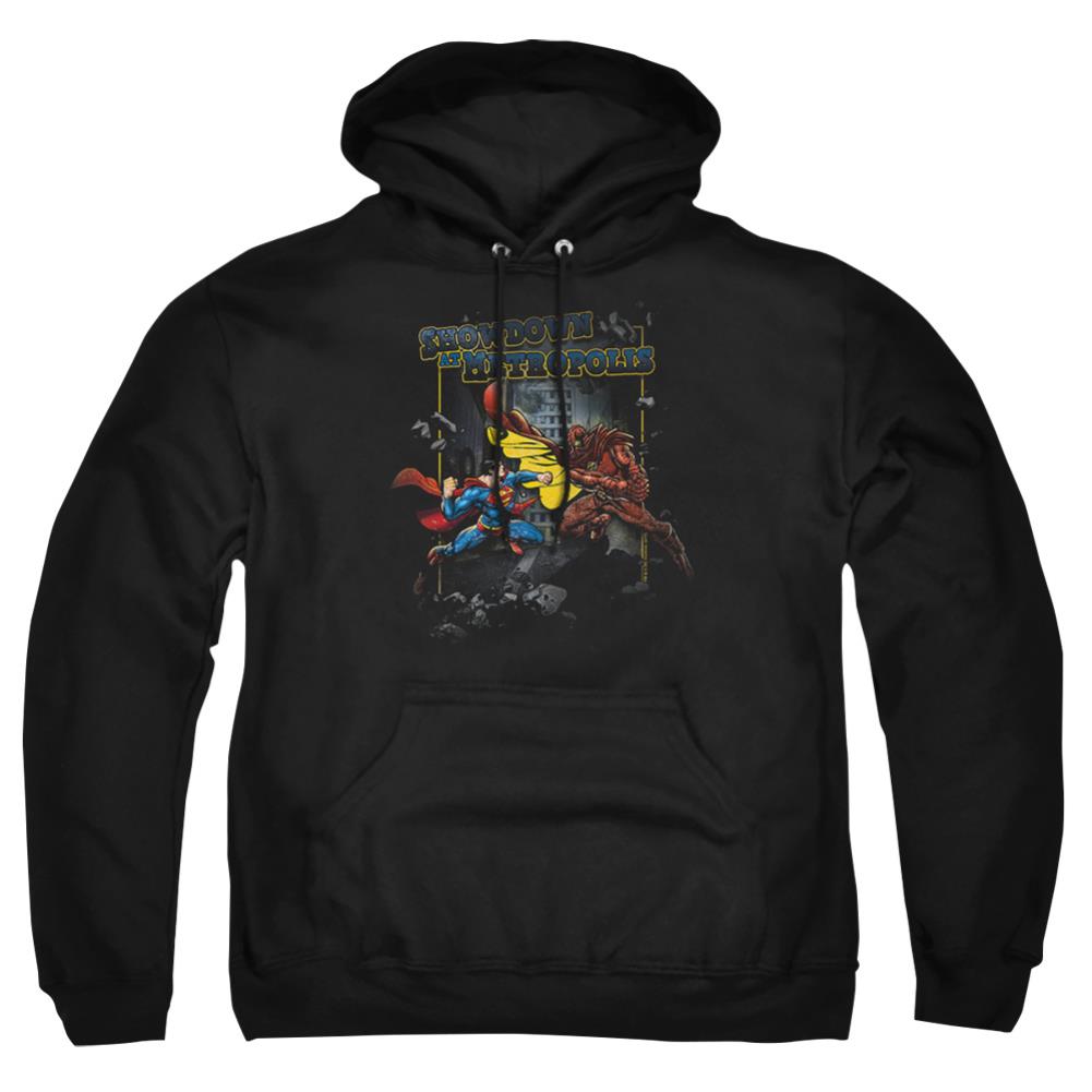 Superman Showdown Men's Pull-Over 75 25 Poly Hoodie