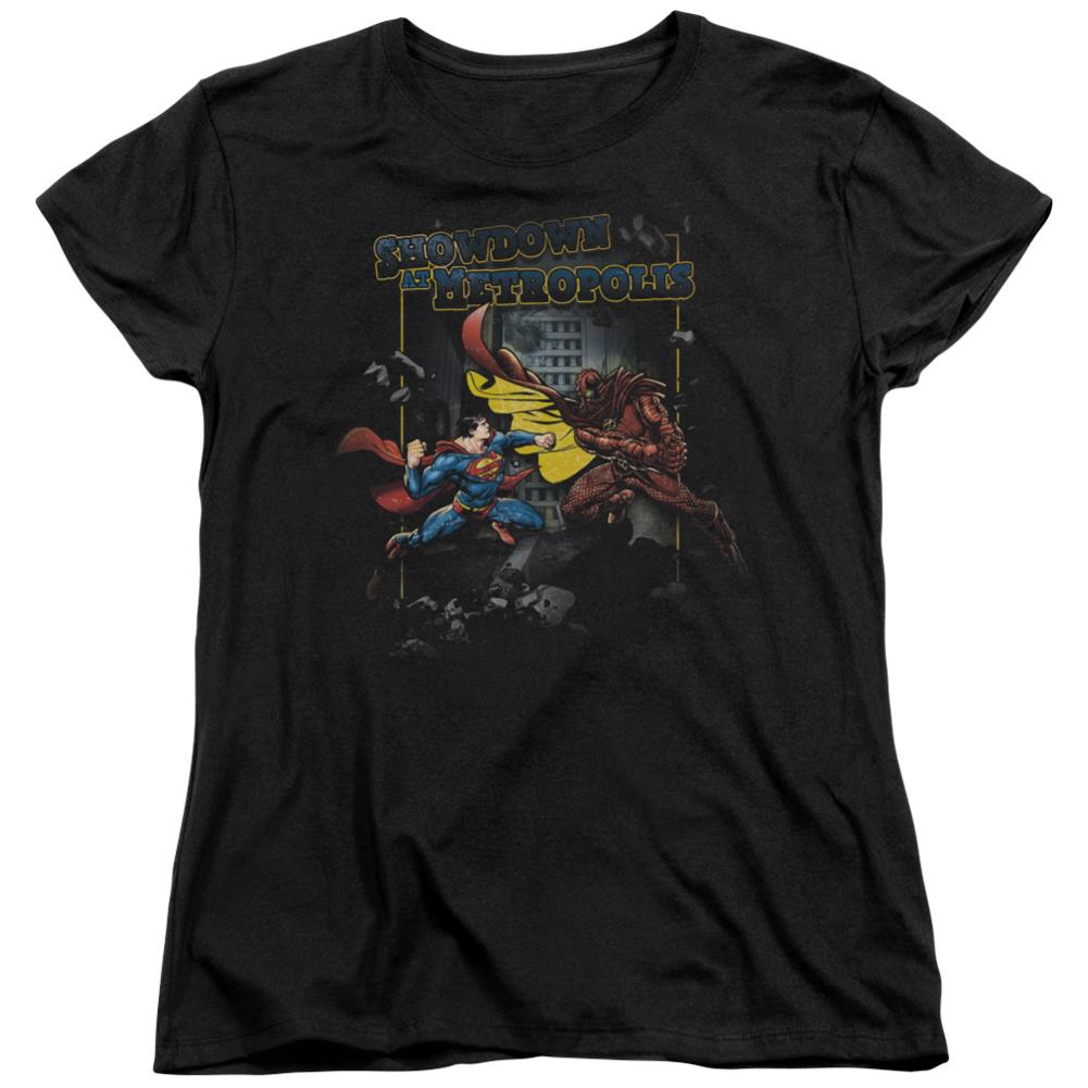 Superman Showdown Women's 18/1 Cotton SS T