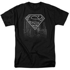 Superman Skyline Men's 18/1 Cotton SS T