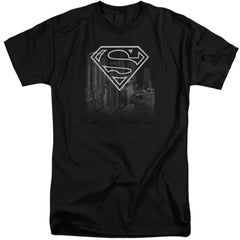Superman Skyline Men's 18/1 Tall Cotton SS T
