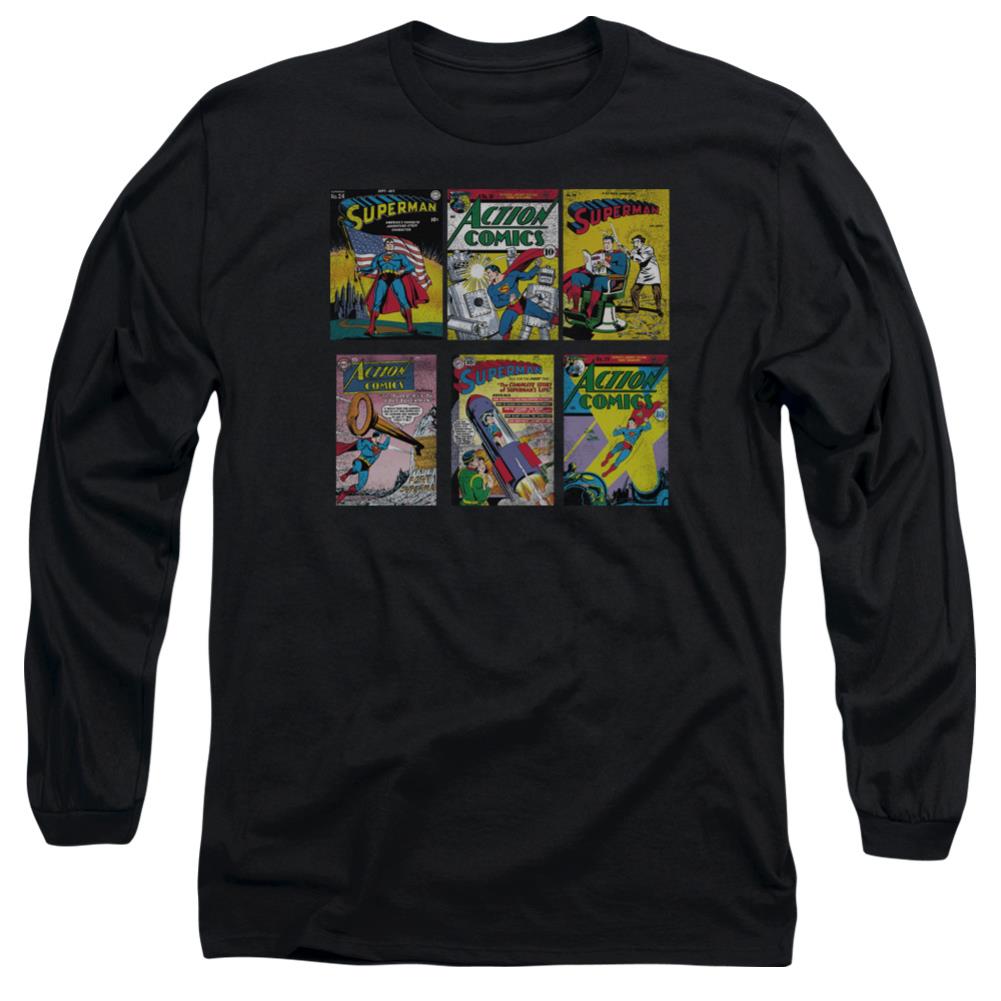 Superman Sm Covers Men's 18/1 Cotton LS T