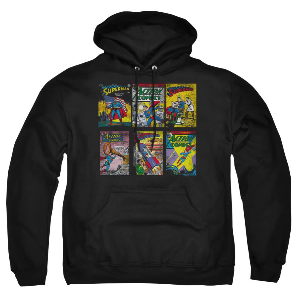 Superman Sm Covers Men's Pull-Over 75 25 Poly Hoodie