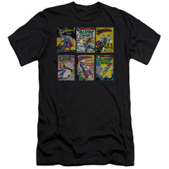 Superman Sm Covers Men's Ultra-Soft 30/1 Cotton Slim SS T