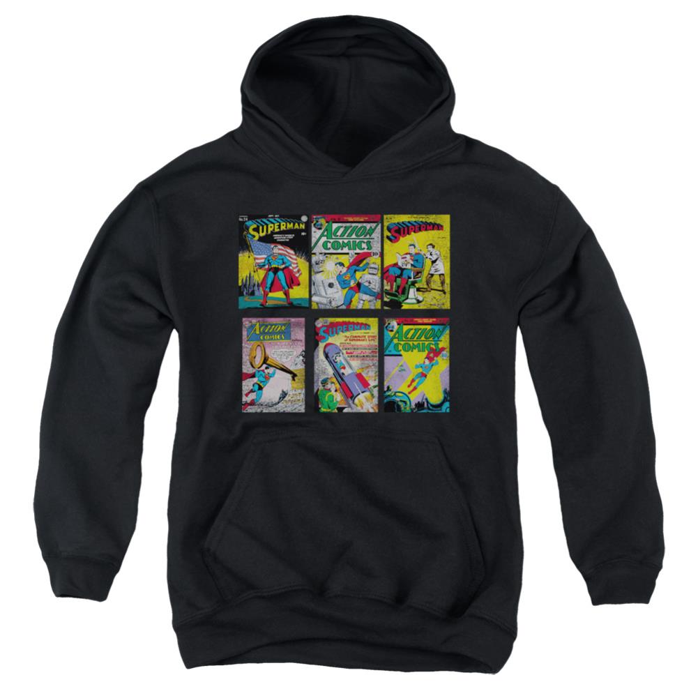 Superman Sm Covers Youth Cotton Poly Pull-Over Hoodie