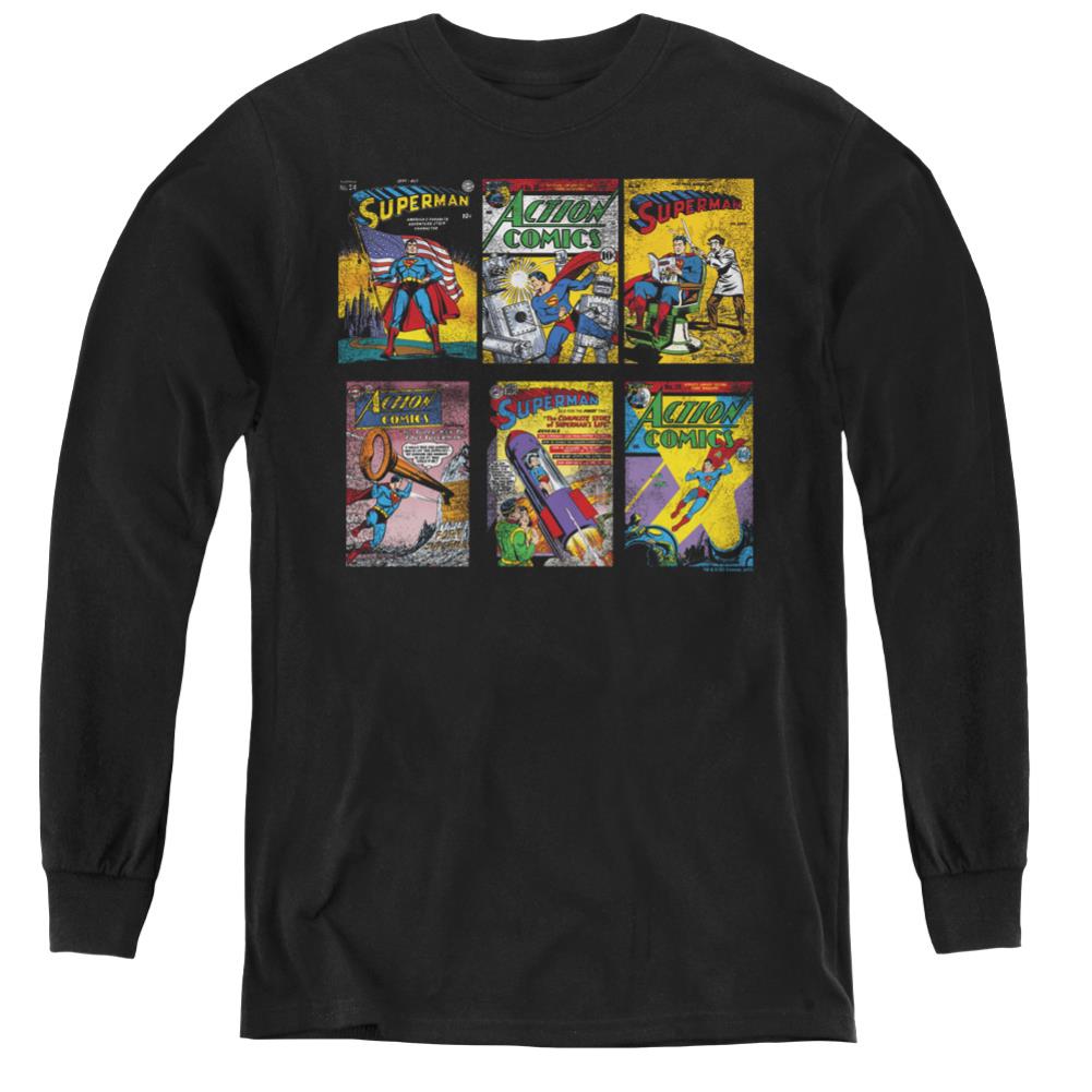 Superman Sm Covers Youth LS T