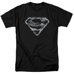 Superman Smoking Shield Men's 18/1 Cotton SS T
