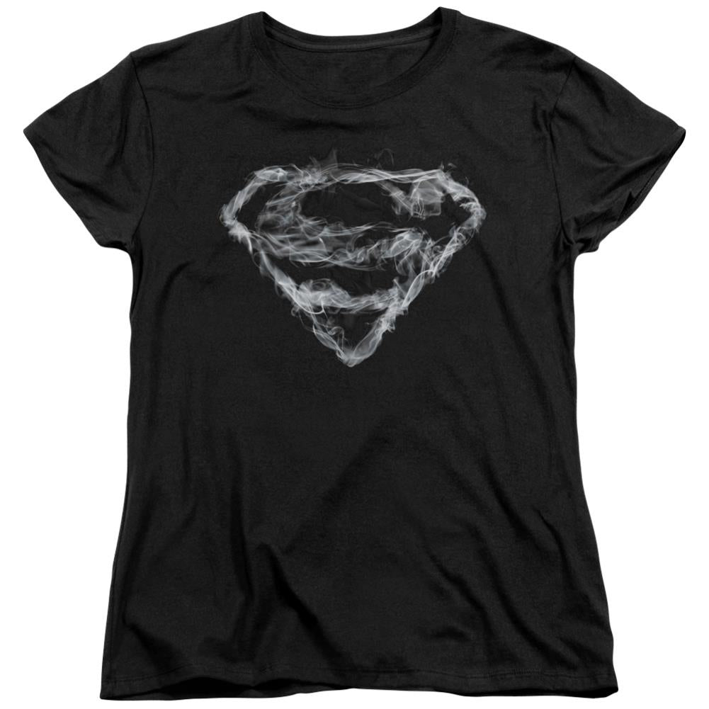 Superman Smoking Shield Women's 18/1 Cotton SS T