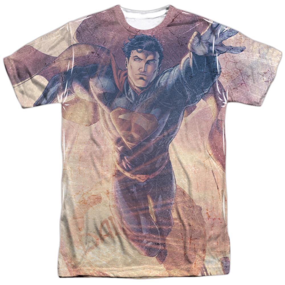 Superman Soar Above Men's Regular Fit Polyester SS T