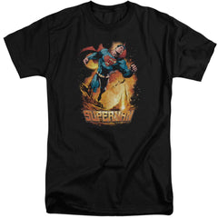 Superman Space Case Men's 18/1 Tall Cotton SS T