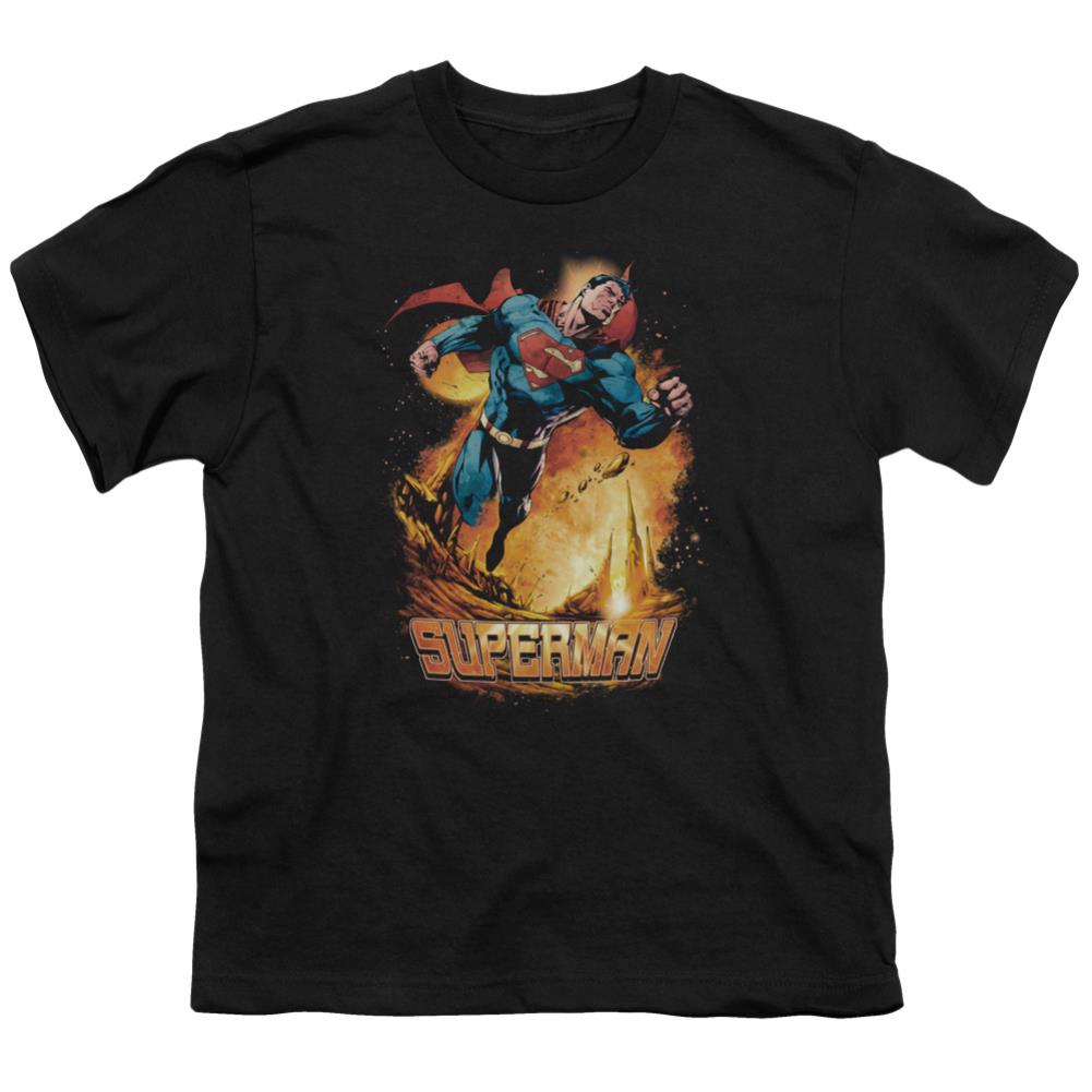 Superman Space Case Youth 18/1 100% Cotton SS T