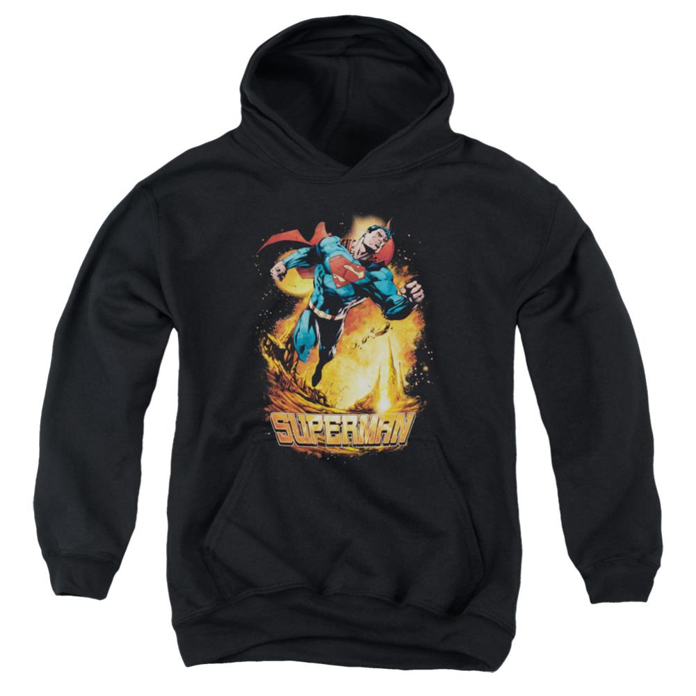 Superman Space Case Youth Cotton Poly Pull-Over Hoodie