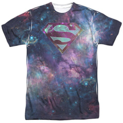 Superman Spaced Out Logo Men's Regular Fit Polyester SS T