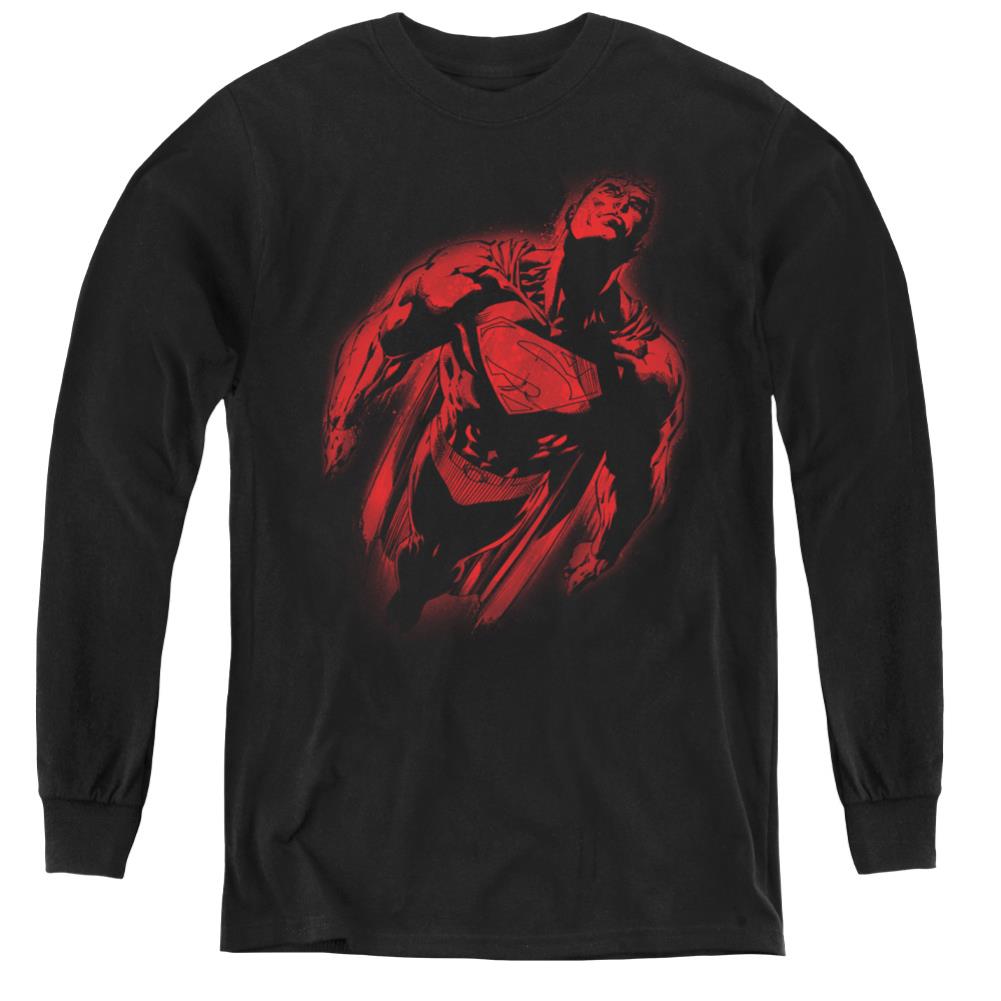 Superman Sprayed Supes Youth LS T