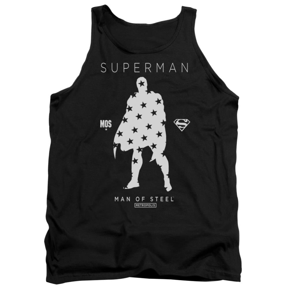 Superman Star Silhouette Men's 18/1 Cotton Tank Top