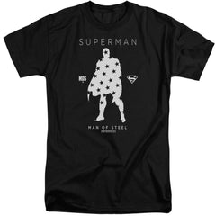 Superman Star Silhouette Men's 18/1 Tall Cotton SS T