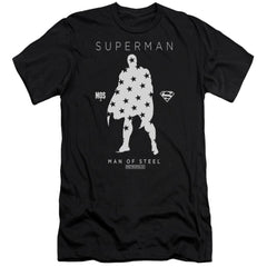 Superman Star Silhouette Men's Ultra-Soft 30/1 Cotton Slim SS T