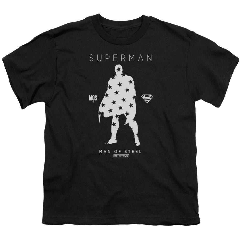Superman Star Silhouette Youth 18/1 100% Cotton SS T