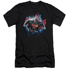 Superman Stardust Men's Ultra-Soft 30/1 Cotton Slim SS T