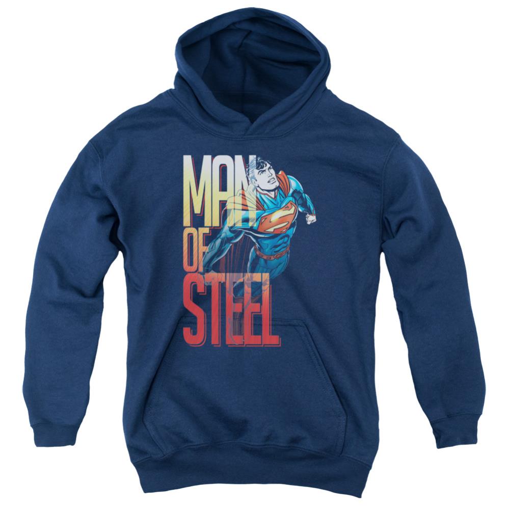 Superman Steel Flight Youth Cotton Poly Pull-Over Hoodie