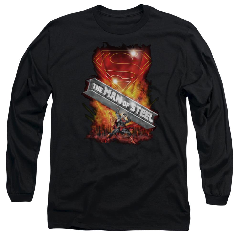Superman Steel Girder Men's 18/1 Cotton LS T