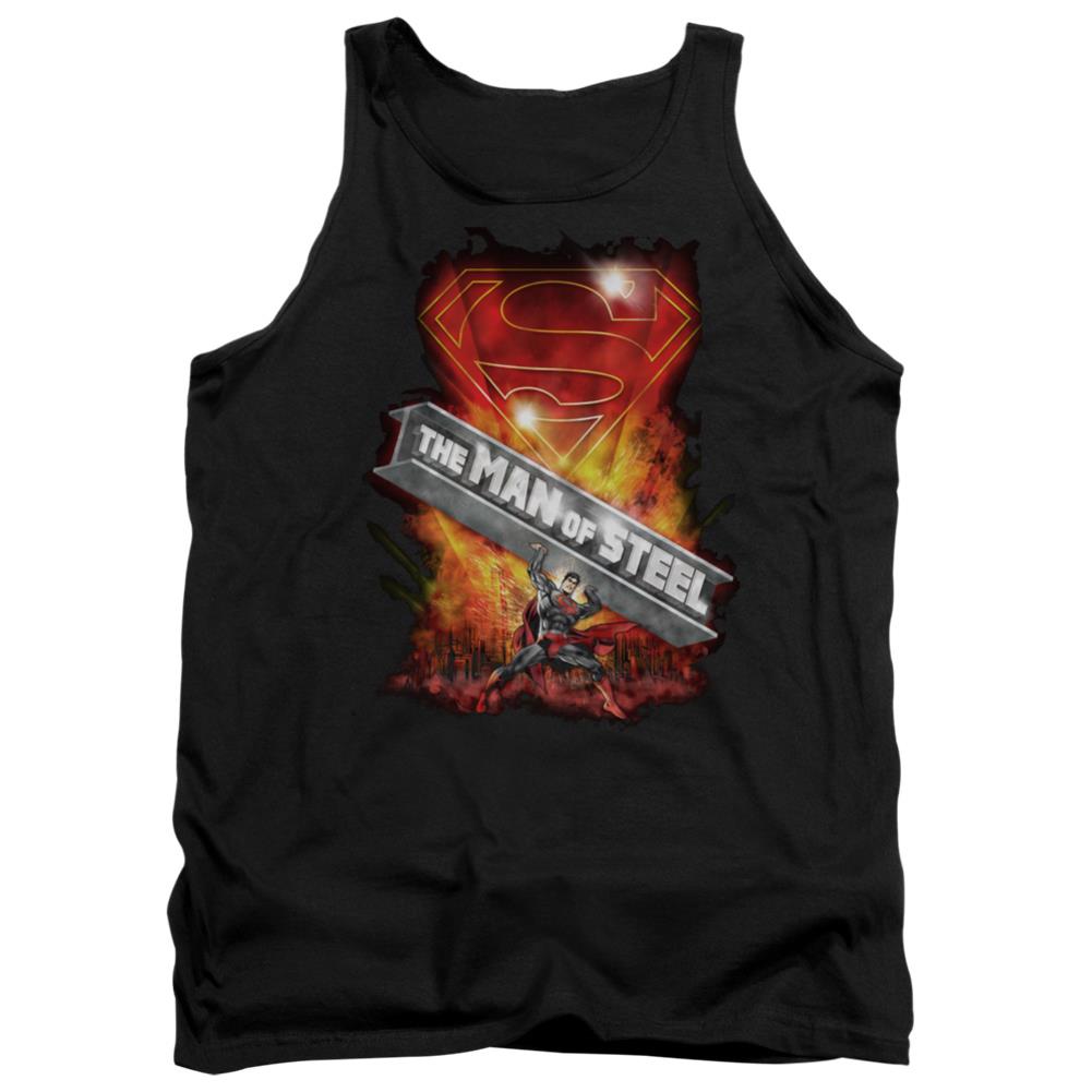 Superman Steel Girder Men's 18/1 Cotton Tank Top