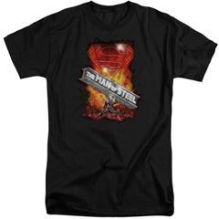 Superman Steel Girder Men's 18/1 Tall Cotton SS T