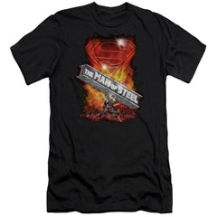 Superman Steel Girder Men's Ultra-Soft 30/1 Cotton Slim SS T