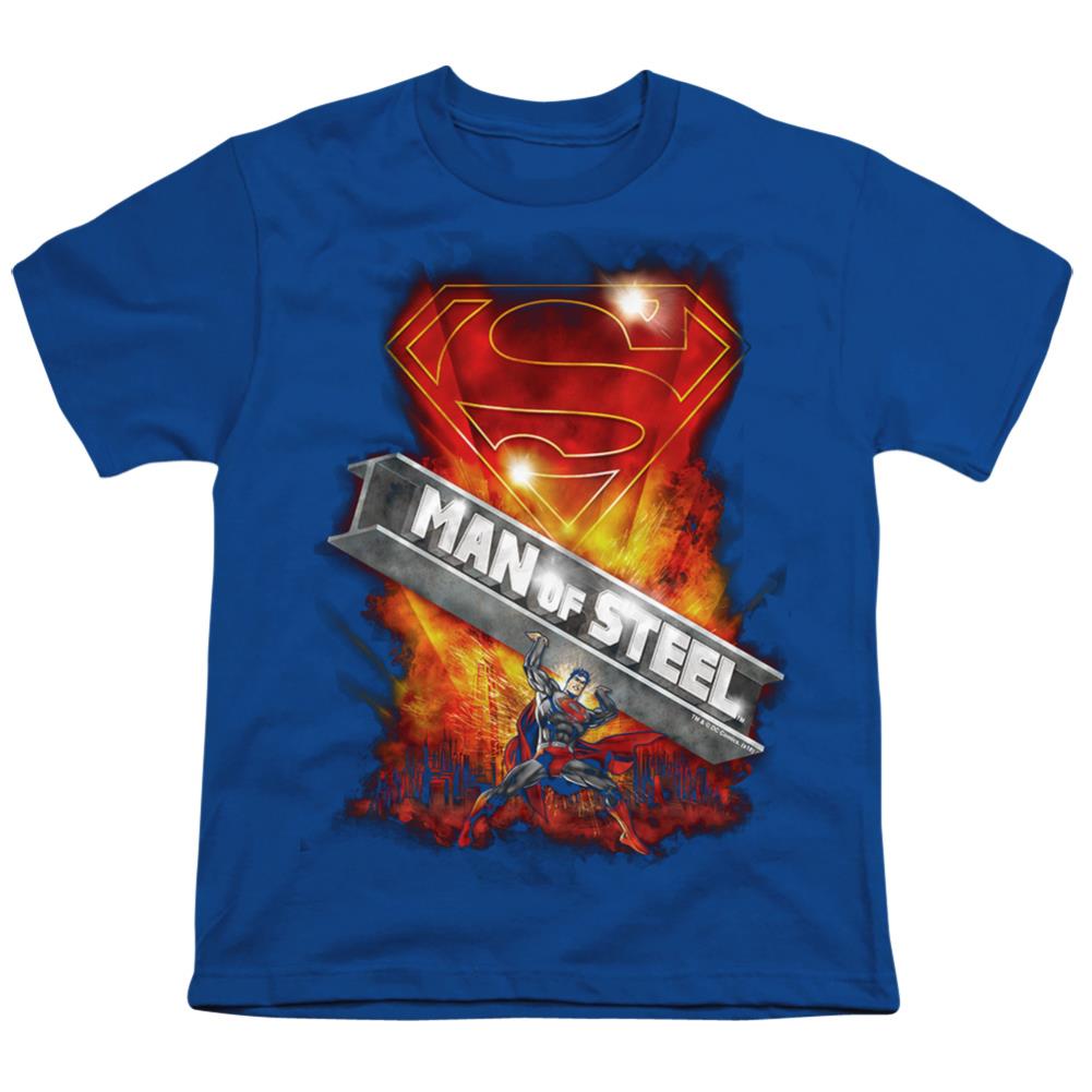 Superman Steel Girder Youth 18/1 100% Cotton SS T