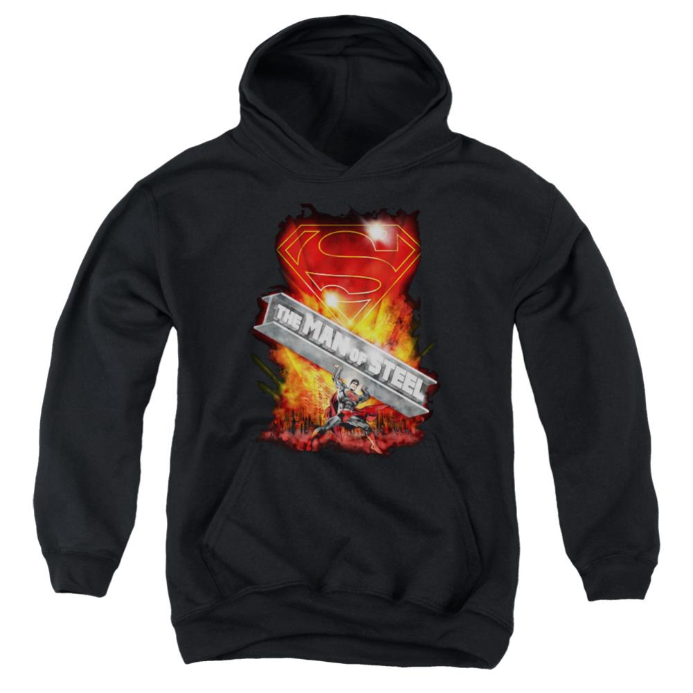 Superman Steel Girder Youth Cotton Poly Pull-Over Hoodie