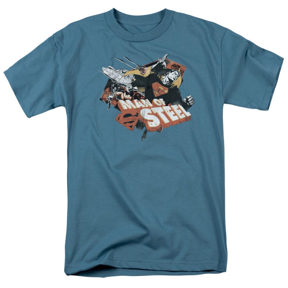 Superman Steel Men's 18/1 Cotton SS T