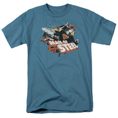 Superman Steel Men's 18/1 Cotton SS T