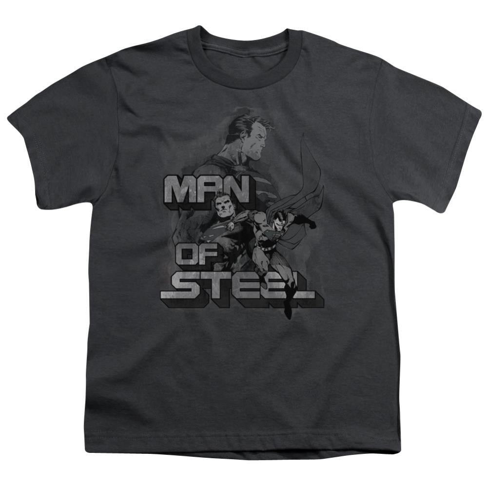Superman Steel Poses Youth 18/1 100% Cotton SS T