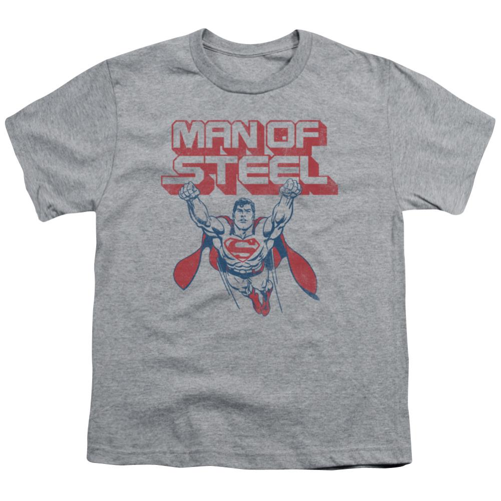Superman Steel Retro Youth 18/1 100% Cotton SS T