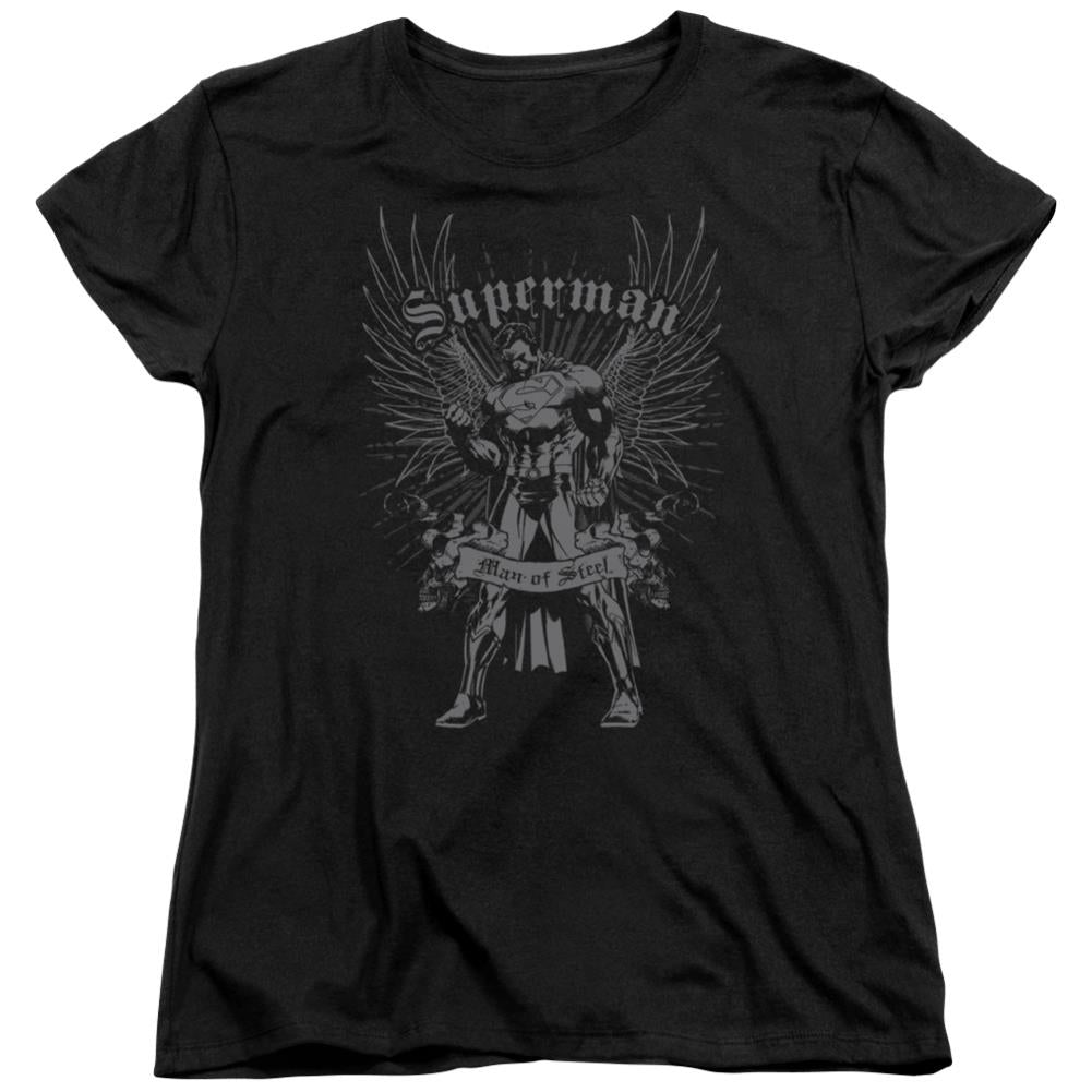 Superman Steel Women's 18/1 Cotton SS T